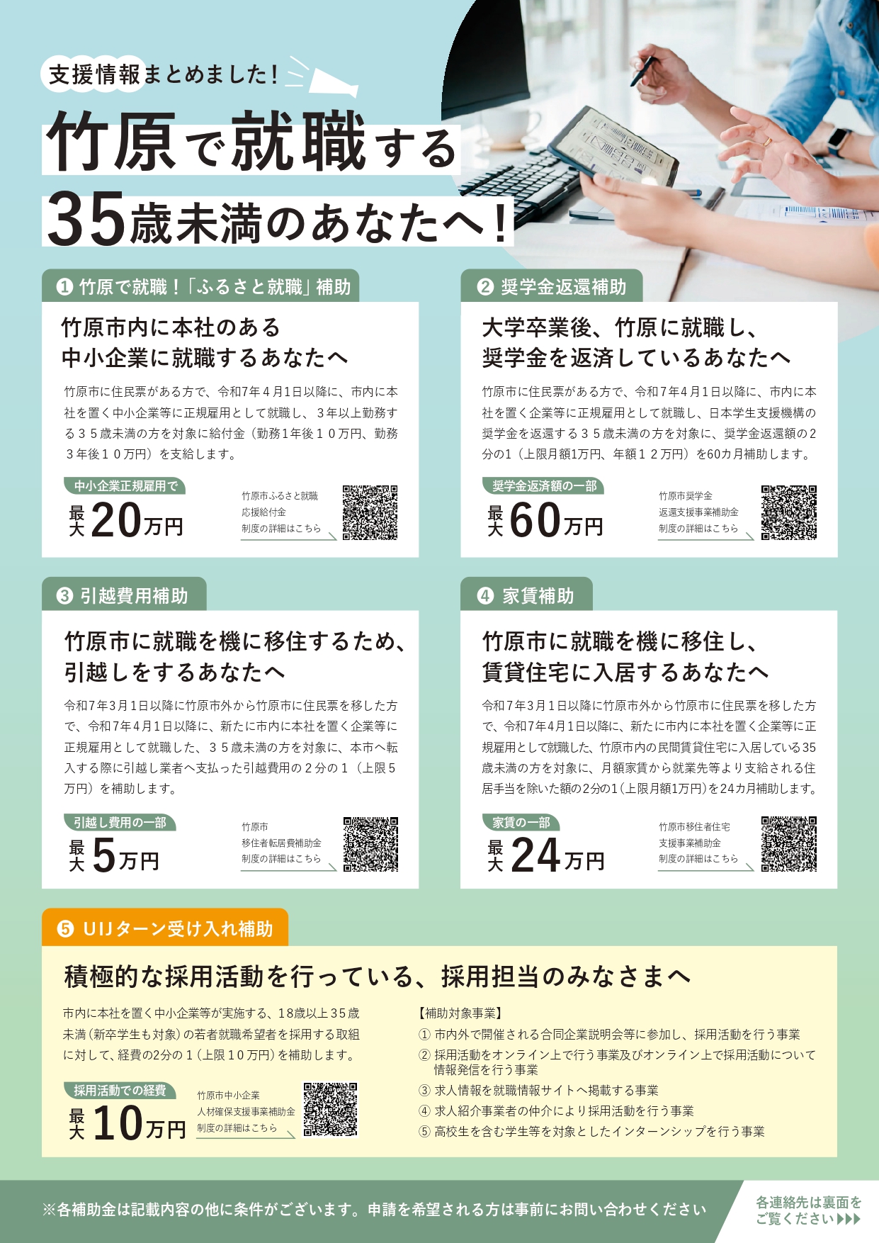 竹原市支援情報!!竹原への「就職・移住」をお考えの方へ!!のイメージ
